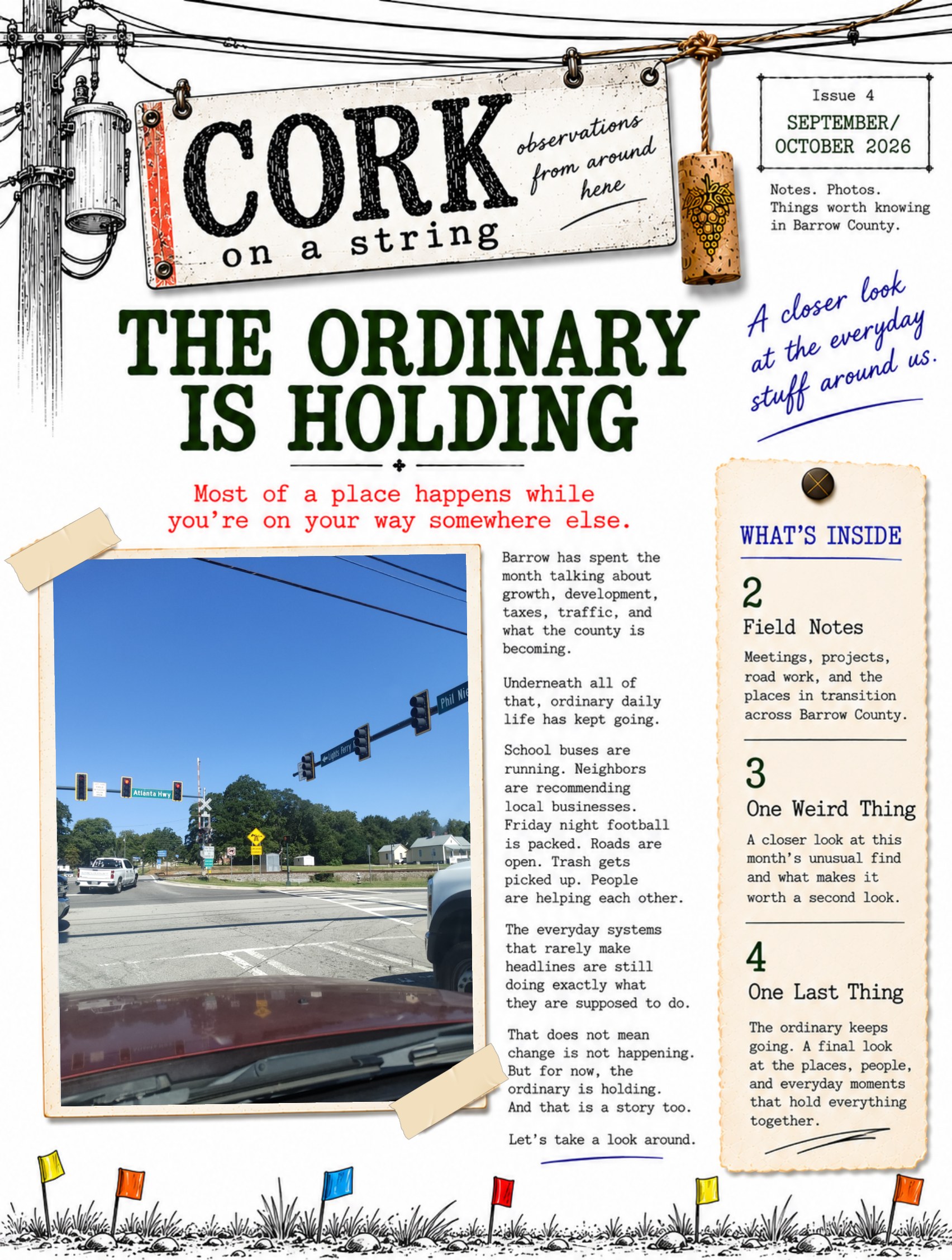 Cover of Cork on a String, Issue 4: The Ordinary Is Holding
